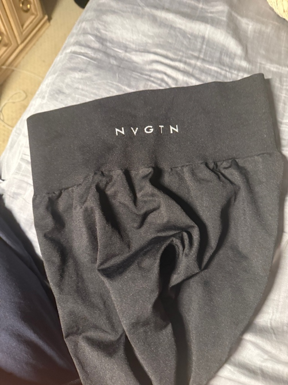 NVGTN Black Seamless High-Waist Leggings